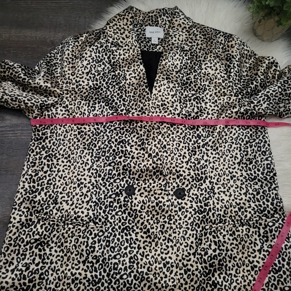NINE WEST Animal Print Blazer Career Size Large - Picture 11 of 15